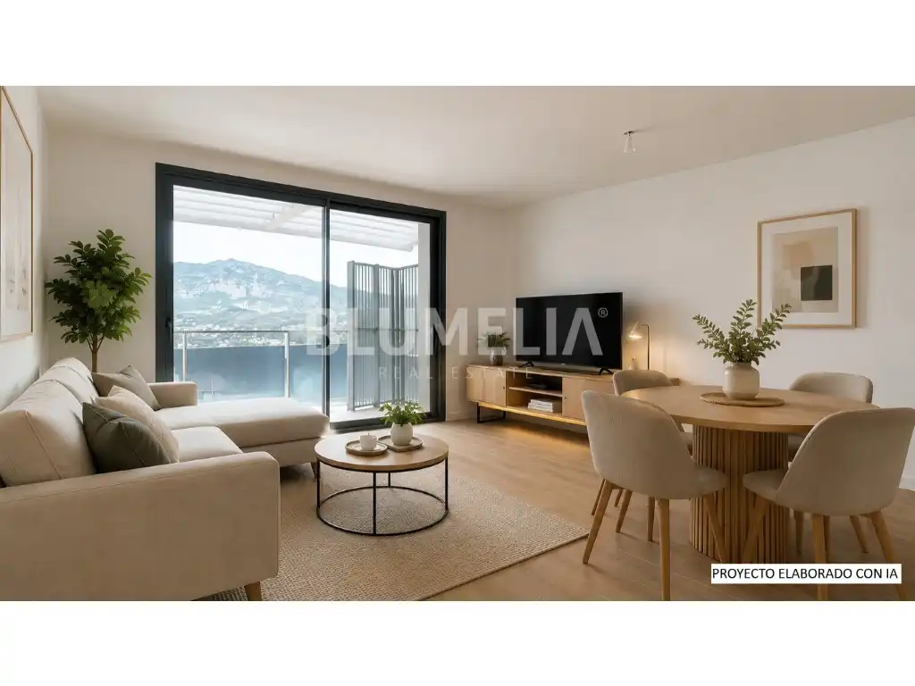Sala d'estar de Apartament en venda en Dénia amb Aire condicionat, Calefacció i Jardí privat