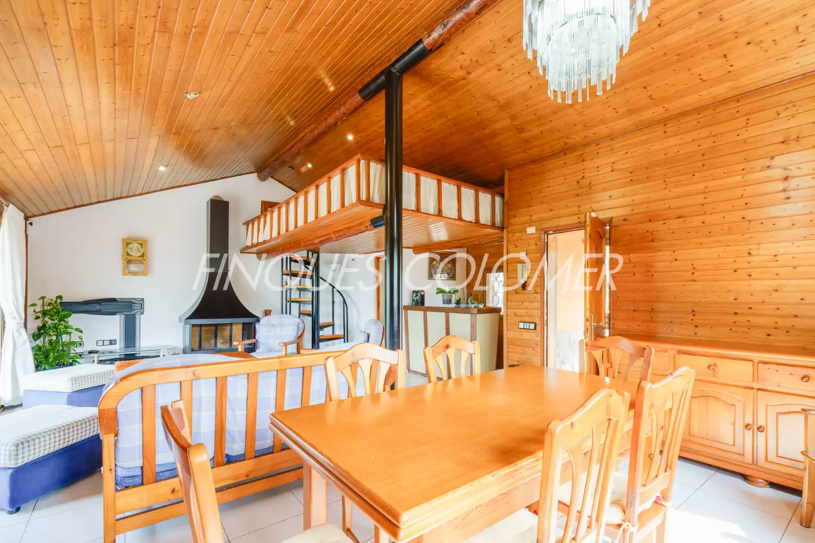 Dining room of Houses for sale in Rubí  with Air Conditioner, Private garden and Parquet flooring