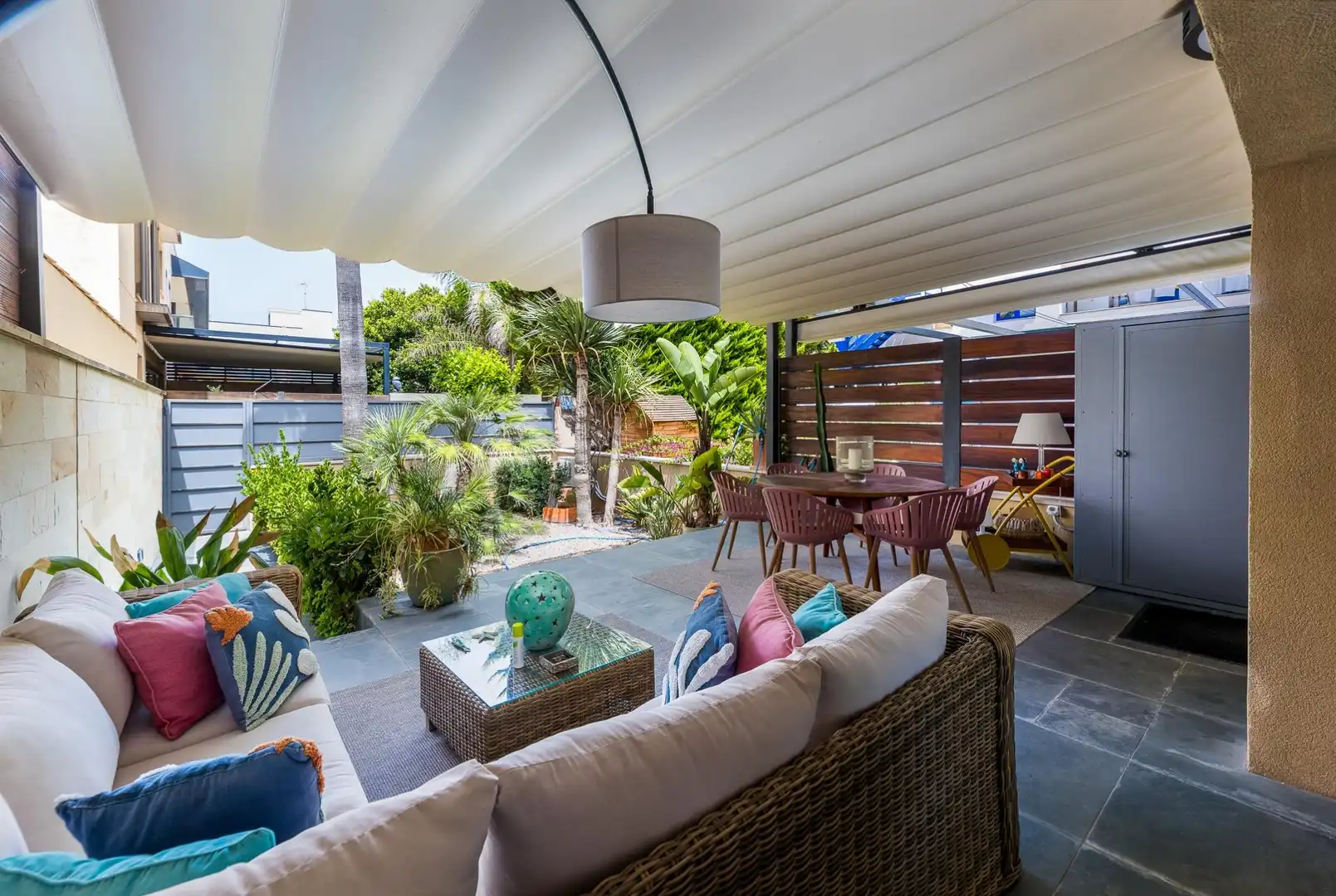 Terraza de Casa adosada de alquiler en  Palma de Mallorca con Aire acondicionado, Jardín privado y Terraza