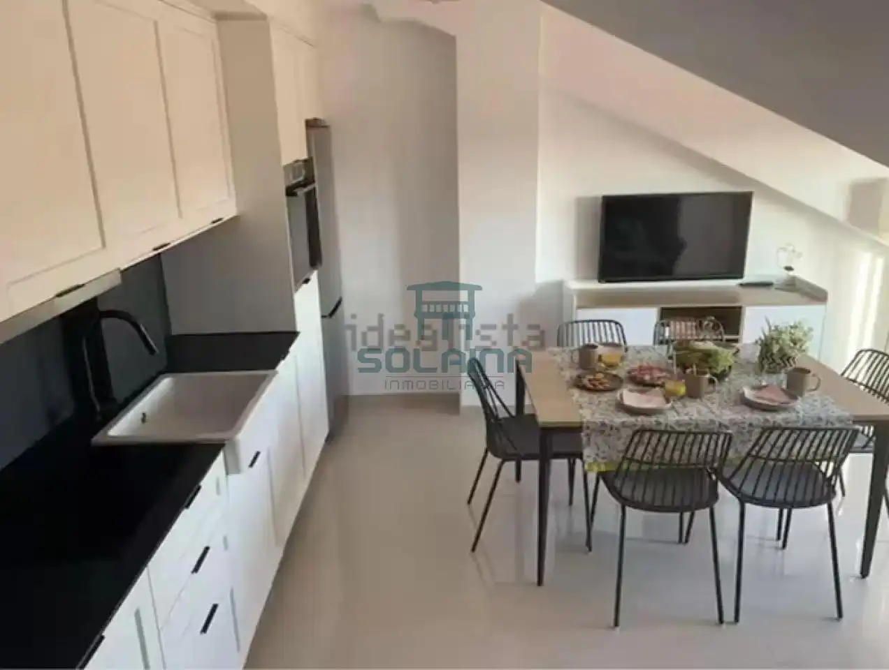 Kitchen of Attic for sale in Sanxenxo  with Heating, Terrace and Storage room
