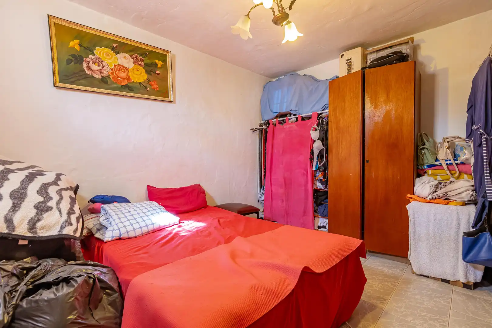 Schlafzimmer von Country house zum Verkauf in La Aldea de San Nicolás  mit Privatgarten, Terrasse und Abstellraum