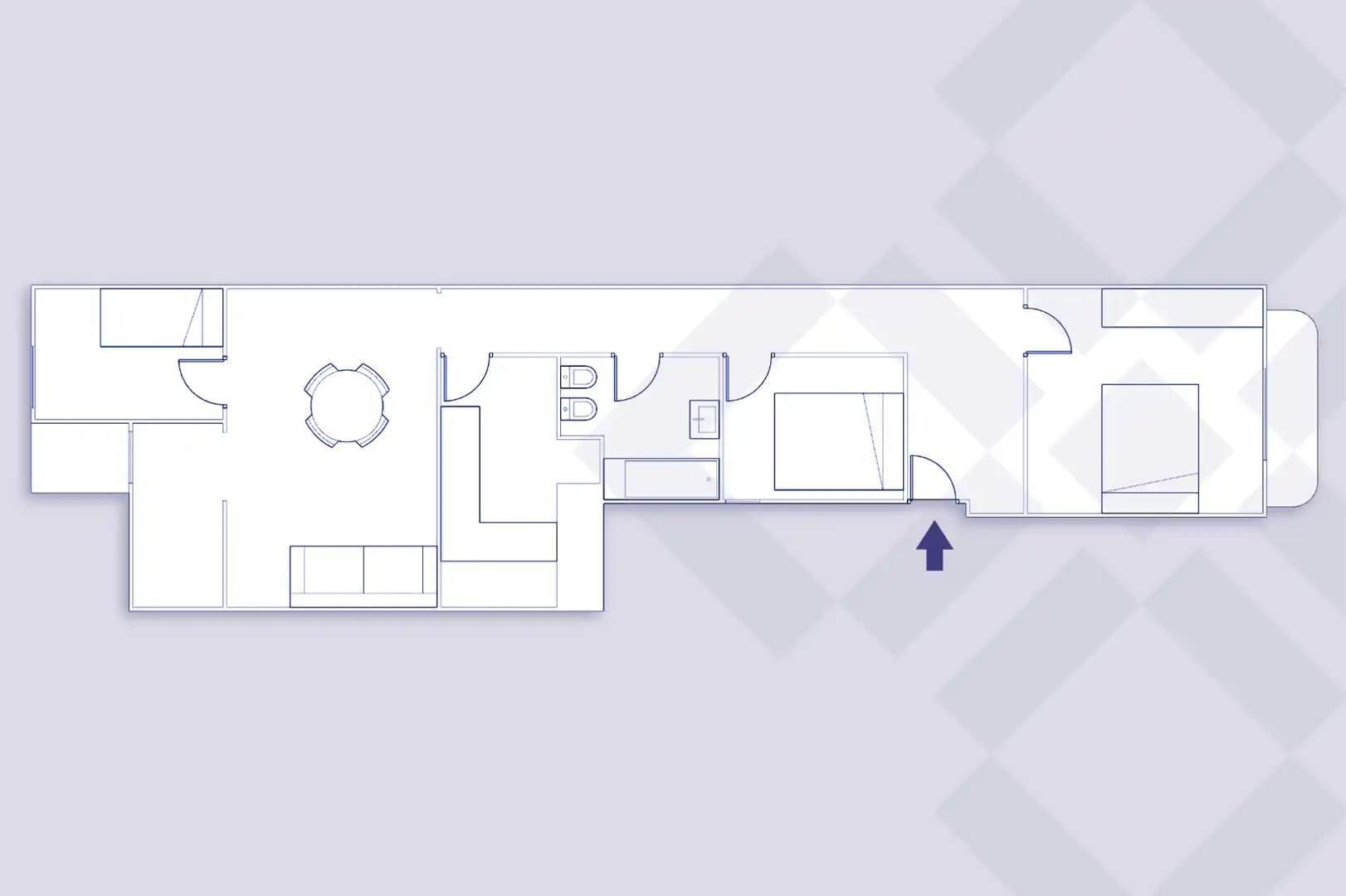 Schlafzimmer von Wohnung zum Verkauf in Barcelona mit Heizung, Ofen und Balkon