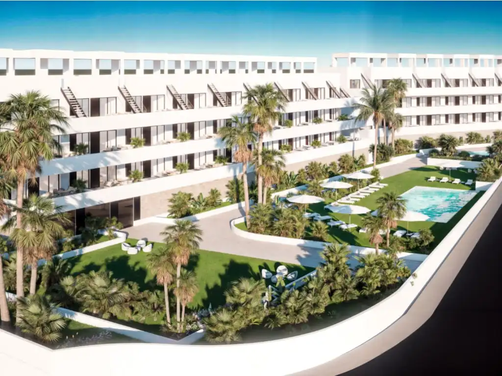 Vista exterior de Apartamento en venta en Finestrat con Terraza, Piscina y Amueblado