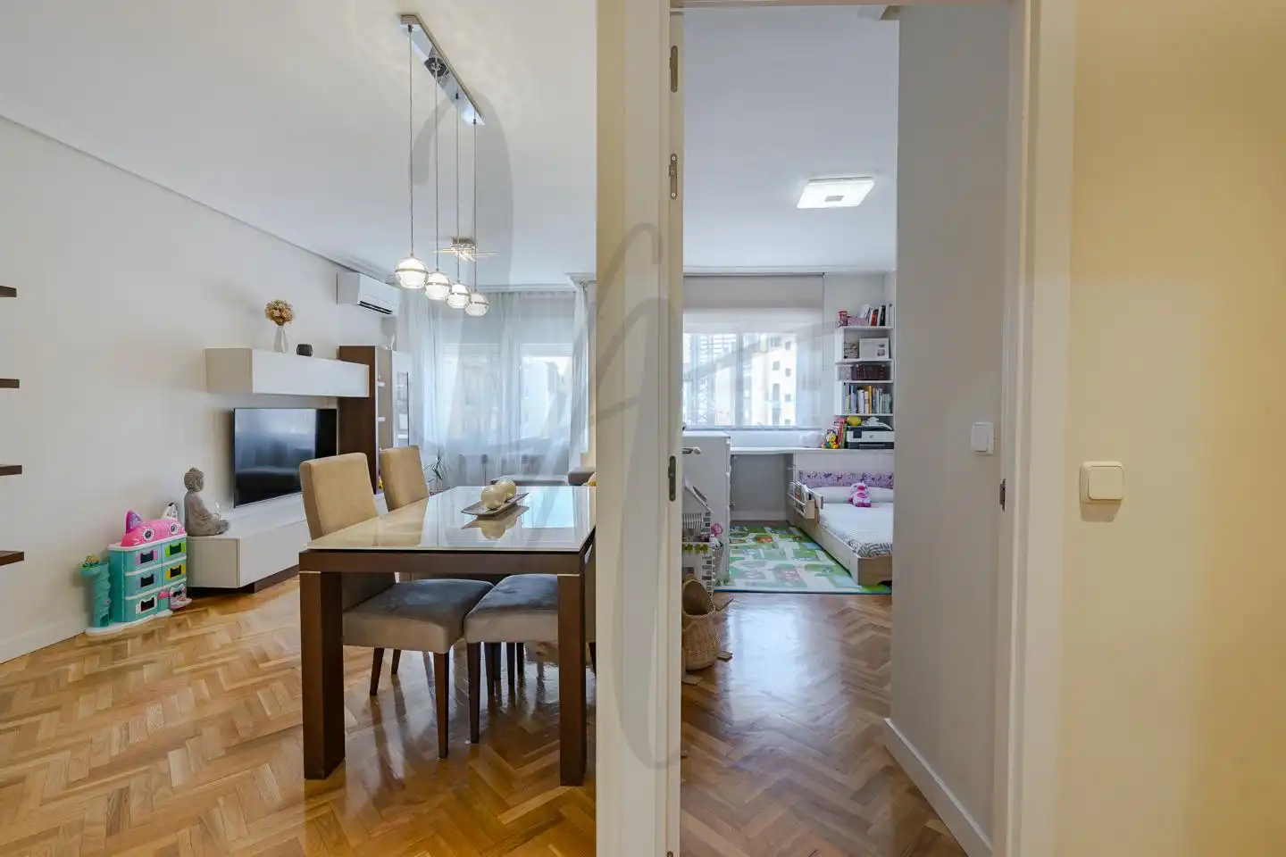 Esszimmer von Wohnung zum Verkauf in Madrid mit Klimaanlage, Heizung und Parkett