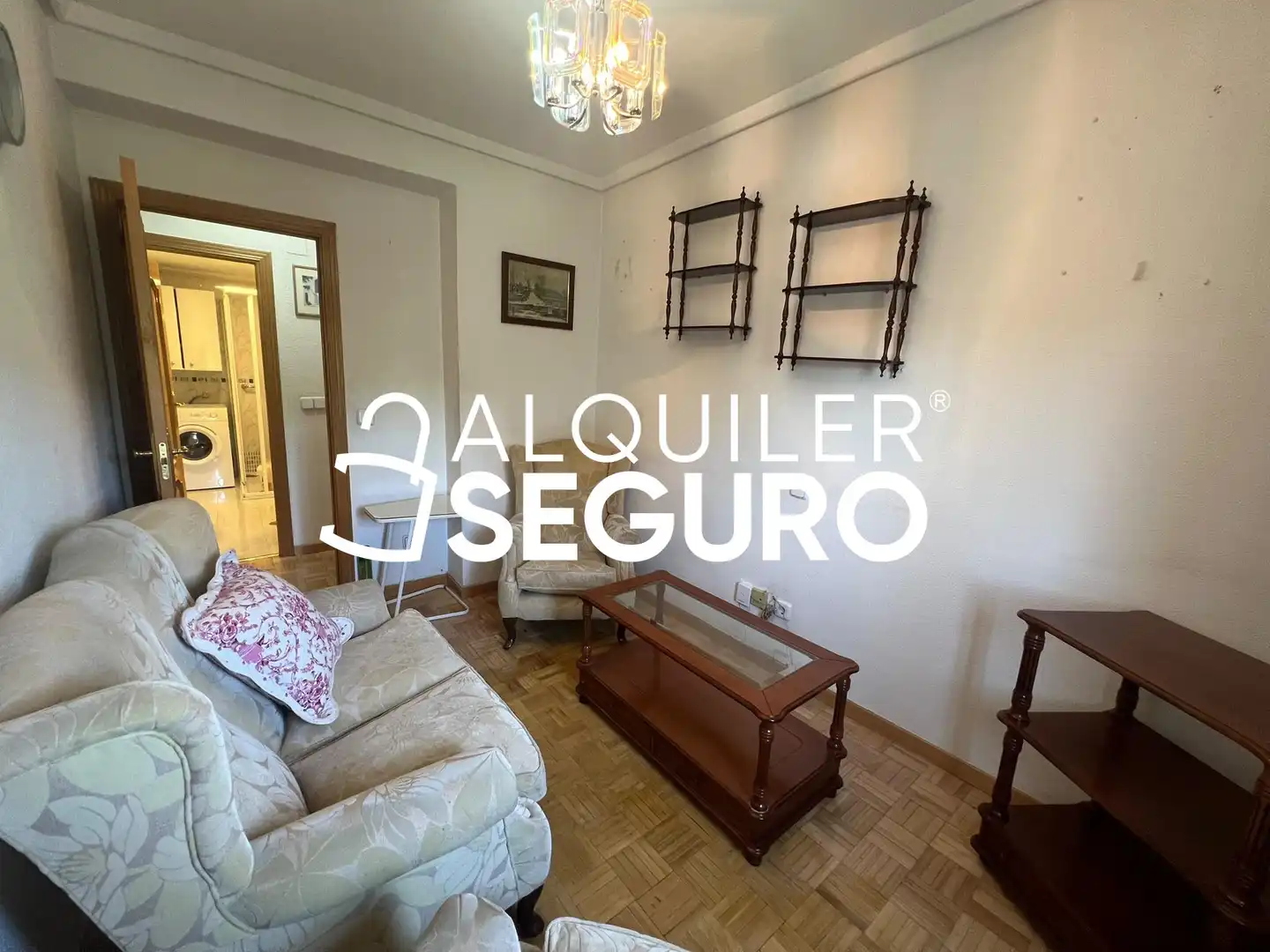 Sala de estar de Piso de alquiler en Madrid con Calefacción y Amueblado