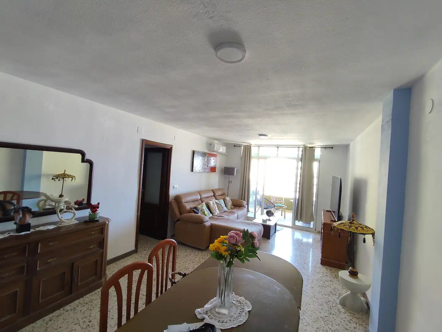 Wohnzimmer von Wohnung zur Miete in Torremolinos mit Klimaanlage, Heizung und Terrasse