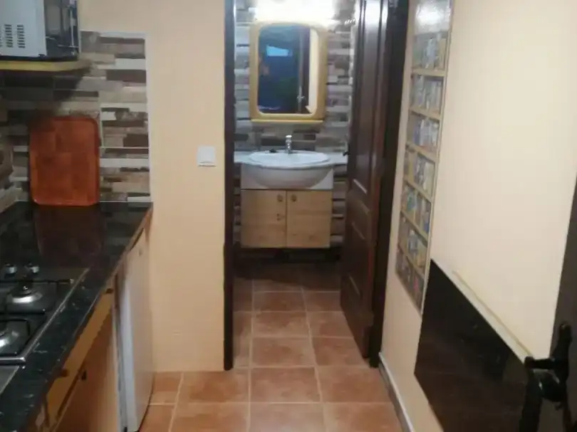 Bany de Finca rústica per a compartir en San Juan de la Rambla amb Aire condicionat, Jardí privat i Moblat