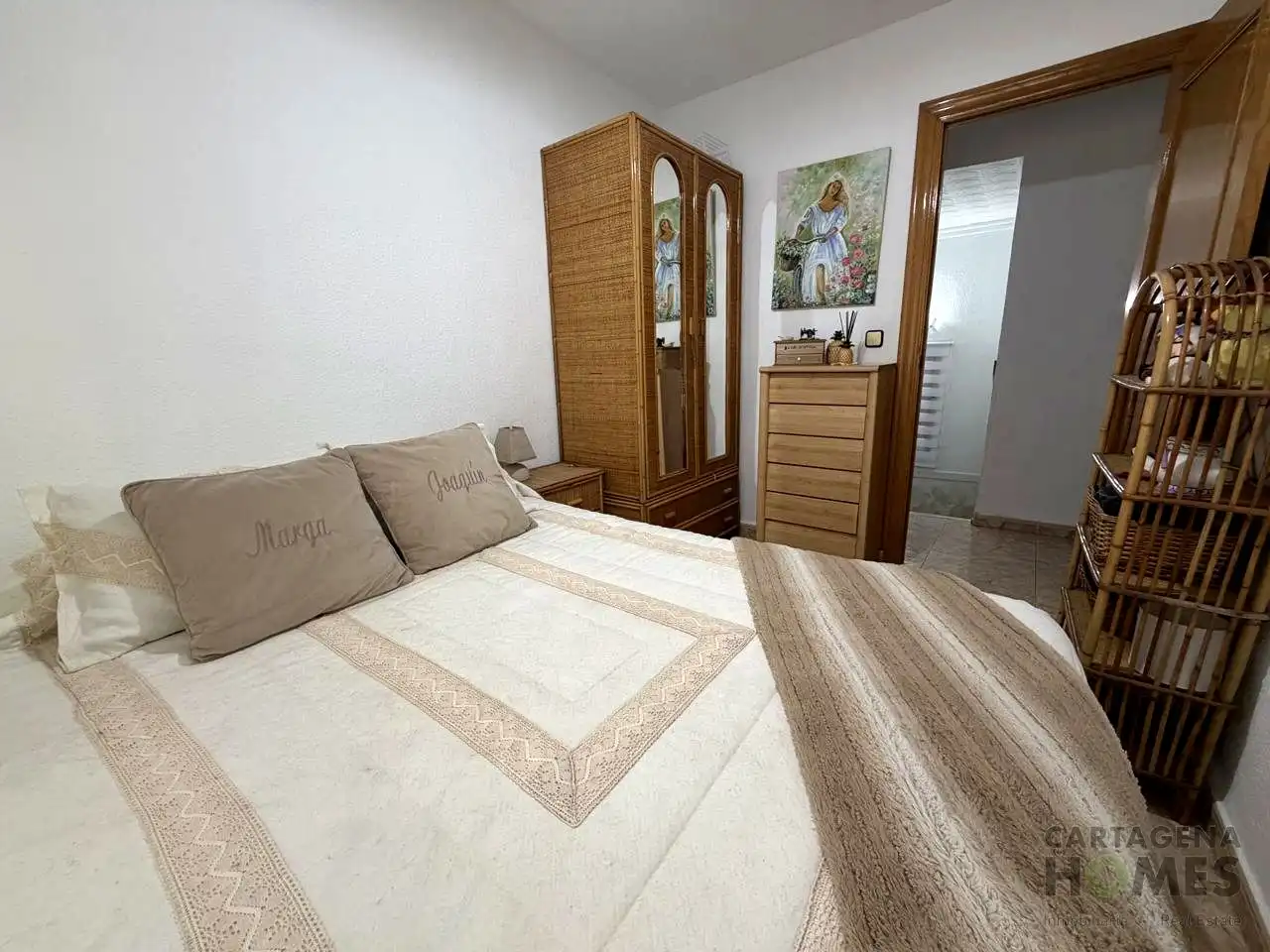 Schlafzimmer von Einfamilien-Reihenhaus zum Verkauf in Cartagena mit Abstellraum, Möbliert und Balkon