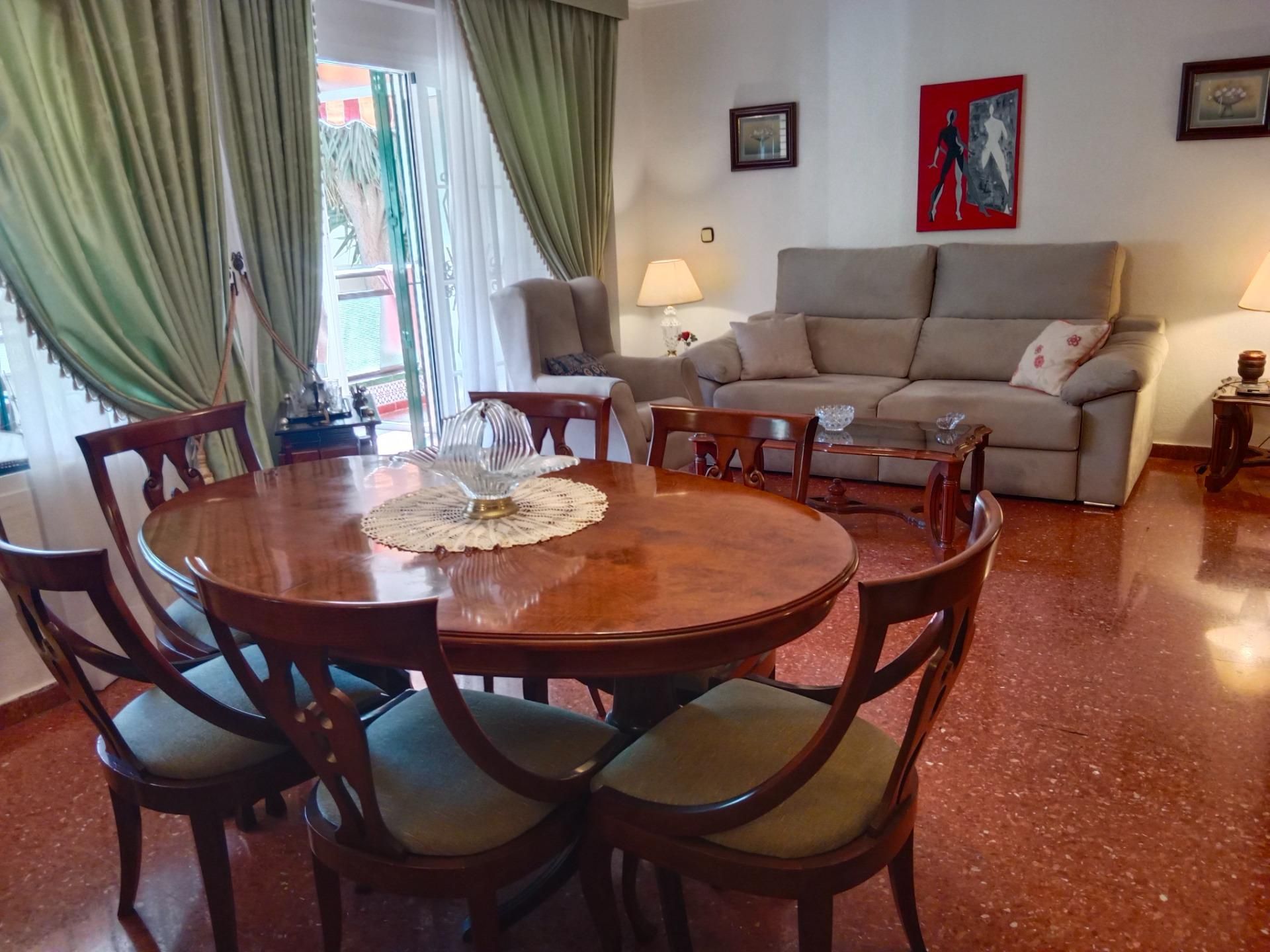 Dining room of Flat for sale in Rincón de la Victoria  with Air Conditioner, Terrace and Community pool