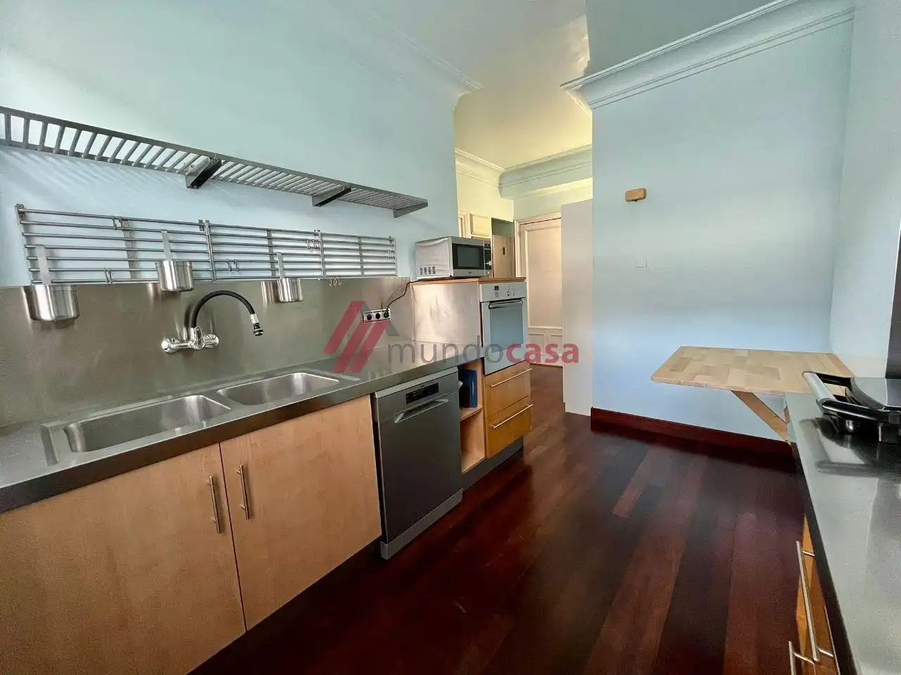 Kitchen of Flat for share in Ferrol  with Heating, Parquet flooring and Furnished