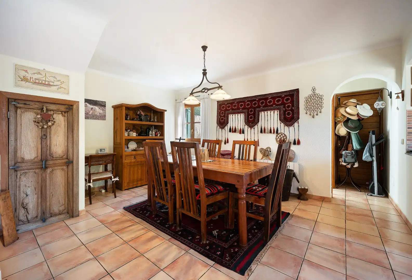 Esszimmer von Country house zum Verkauf in Andratx mit Klimaanlage, Heizung und Privatgarten