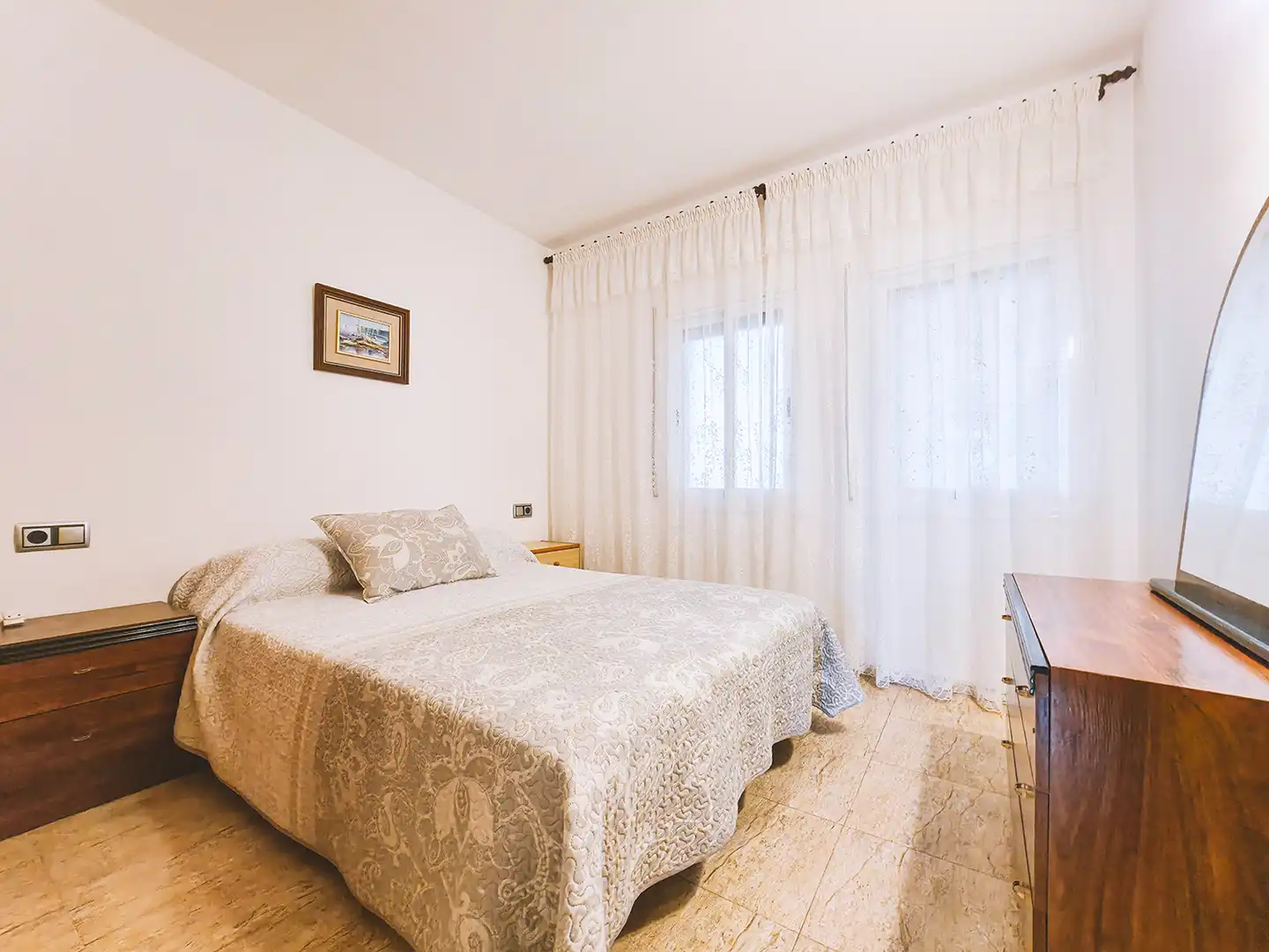 Bedroom of Flat for rent in Sant Pol de Mar  with Heating, Furnished and Oven