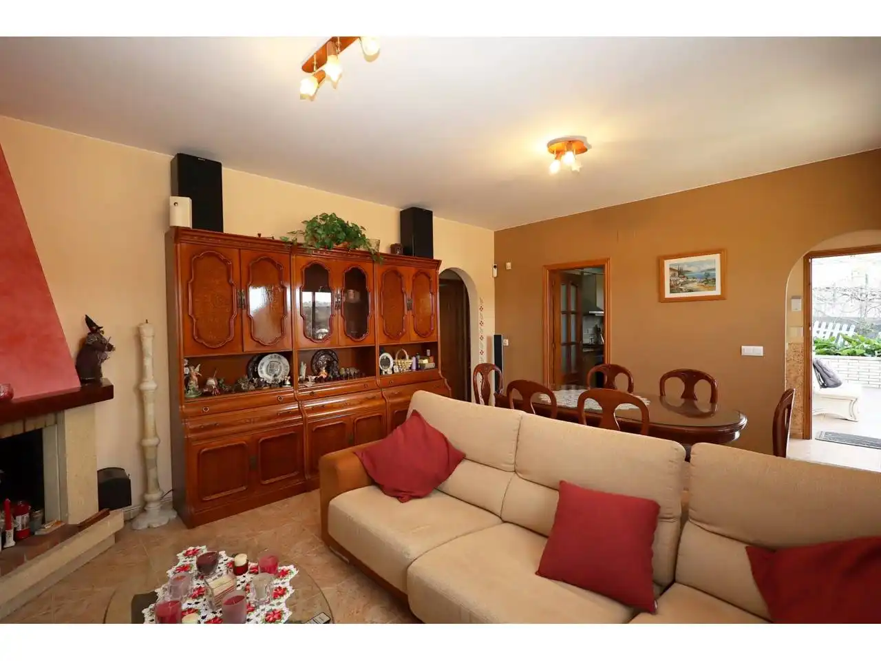 Sala d'estar de Casa o xalet en venda en Vidreres amb Calefacció, Jardí privat i Terrassa