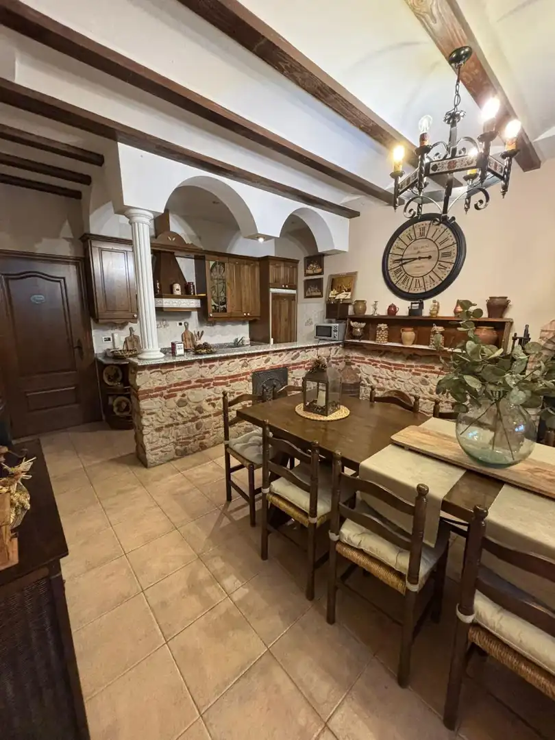 Cocina de Ático en venta en Villamediana de Iregua con Jardín privado, Parquet y Piscina