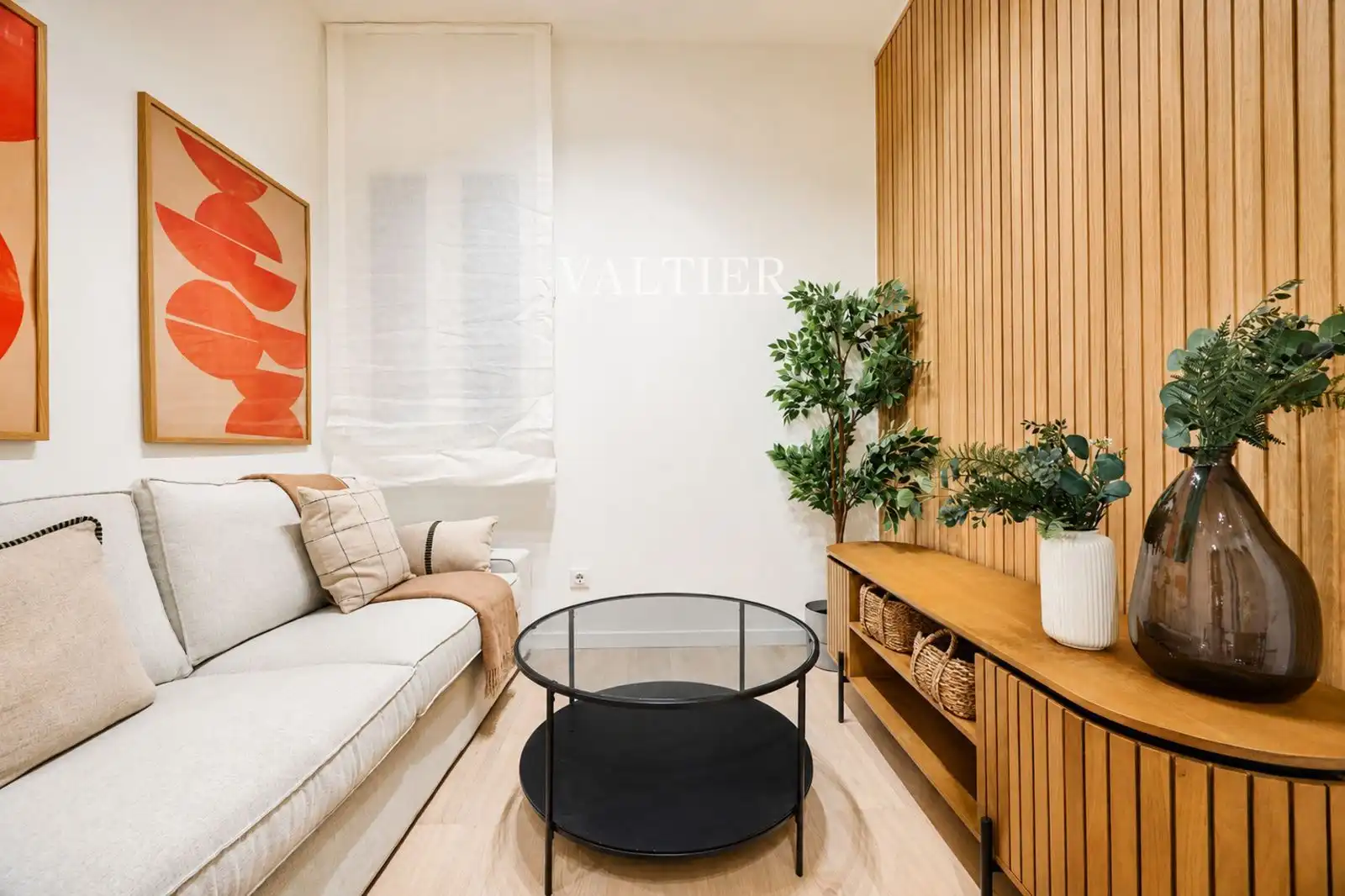 Wohnzimmer von Wohnung zur Miete in Madrid mit Klimaanlage, Möbliert und Haustiere erlaubt
