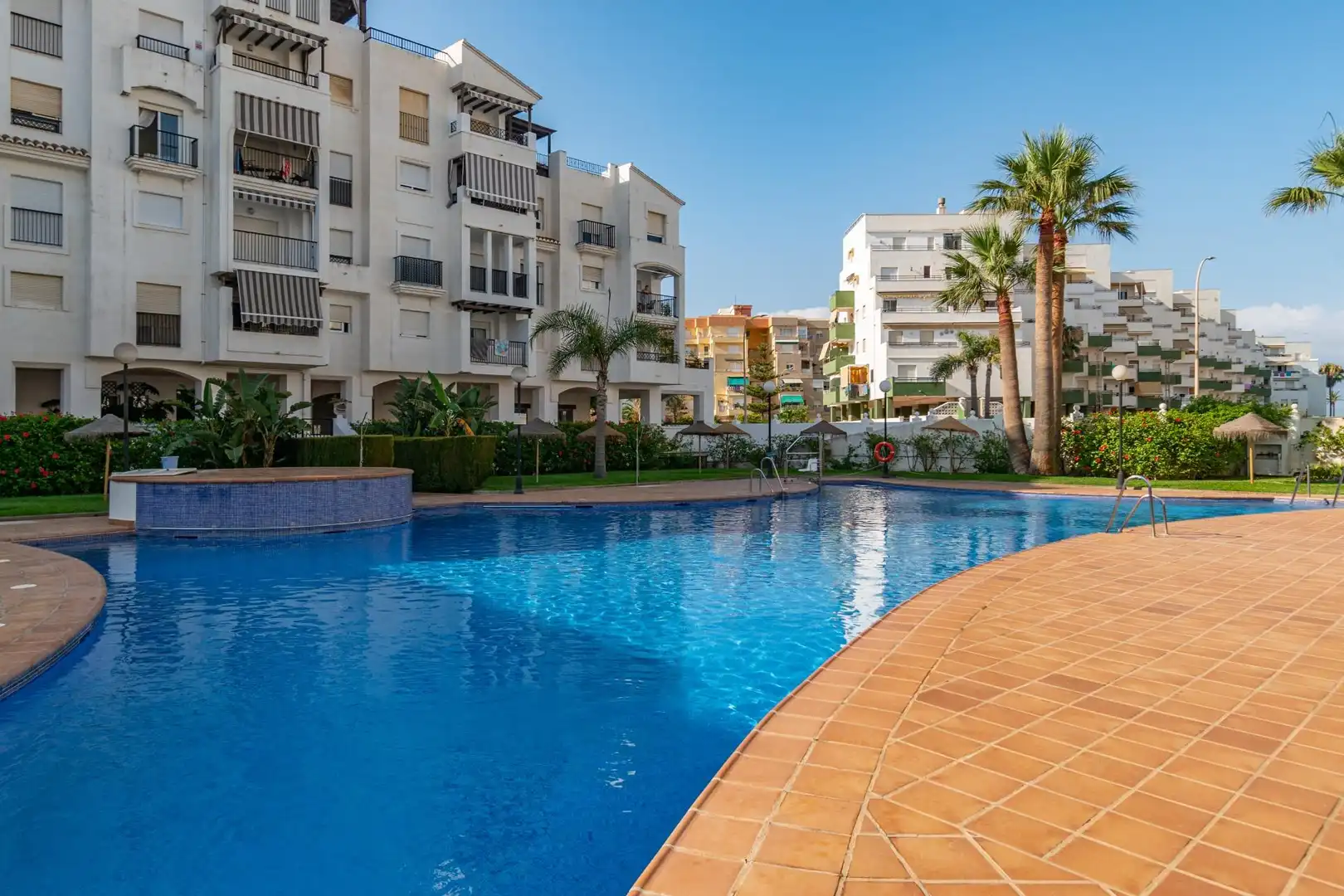 Swimming pool of Flat for sale in Salobreña  with Private garden, Terrace and Furnished