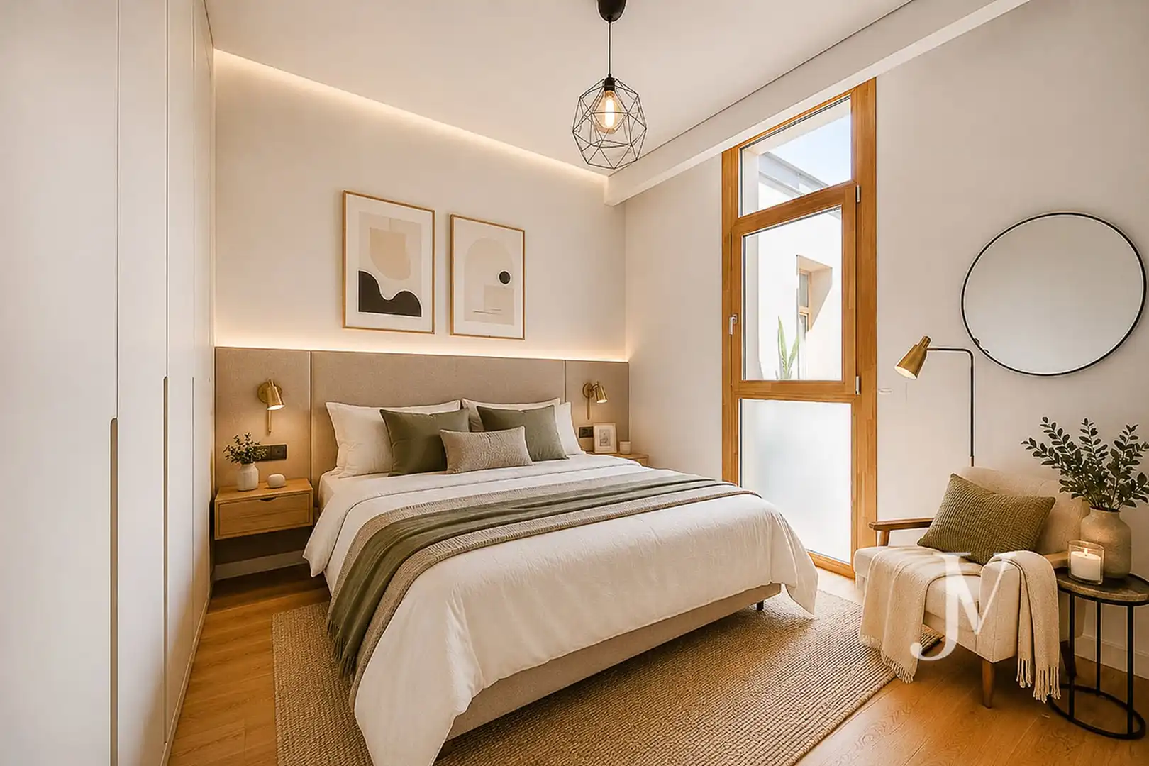 Bedroom of Flat for sale in Madrid  with Air Conditioner, Heating and Storage room