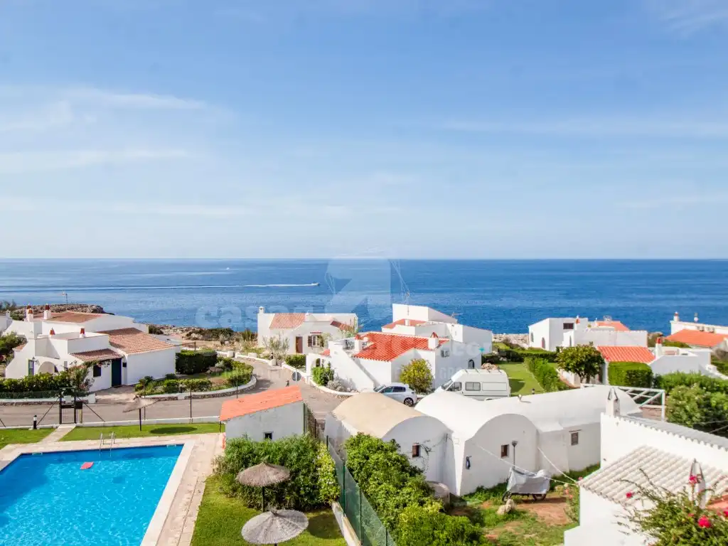 Exterior view of Apartments for sale in Sant Lluís  with Air Conditioner, Private garden and Terrace