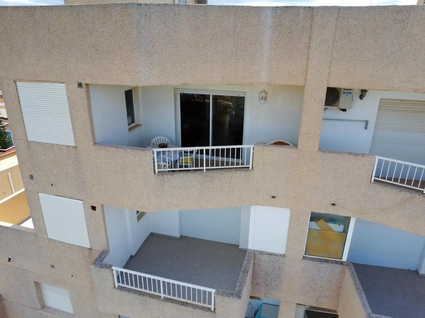 Terraza de Apartamento de alquiler en La Manga del Mar Menor con Terraza y Piscina