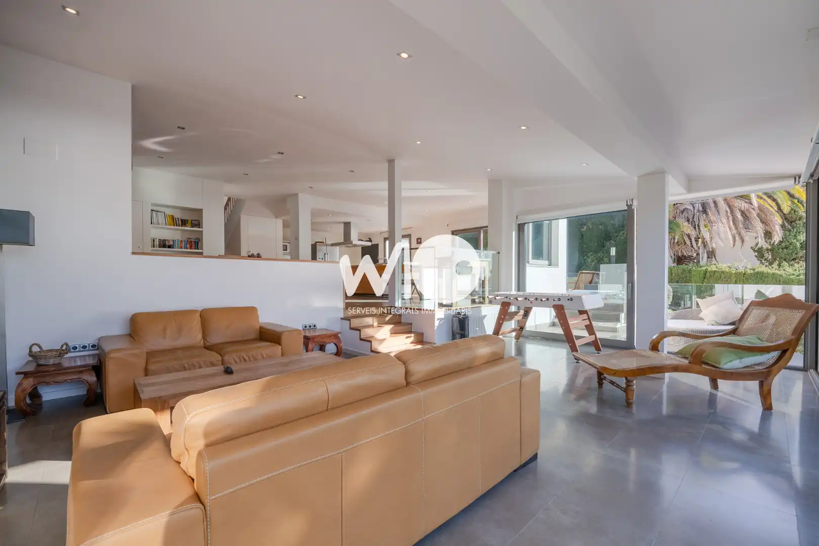 Sala de estar de Casa o chalet en venta en Blanes con Jardín privado, Terraza y Piscina