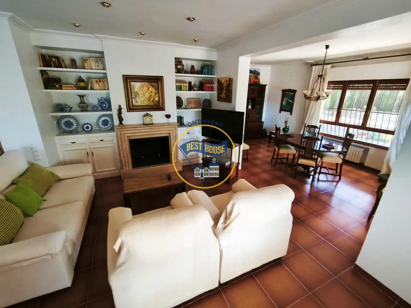 Sala de estar de Casa o chalet en venta en Ontinyent con Aire acondicionado, Calefacción y Jardín privado