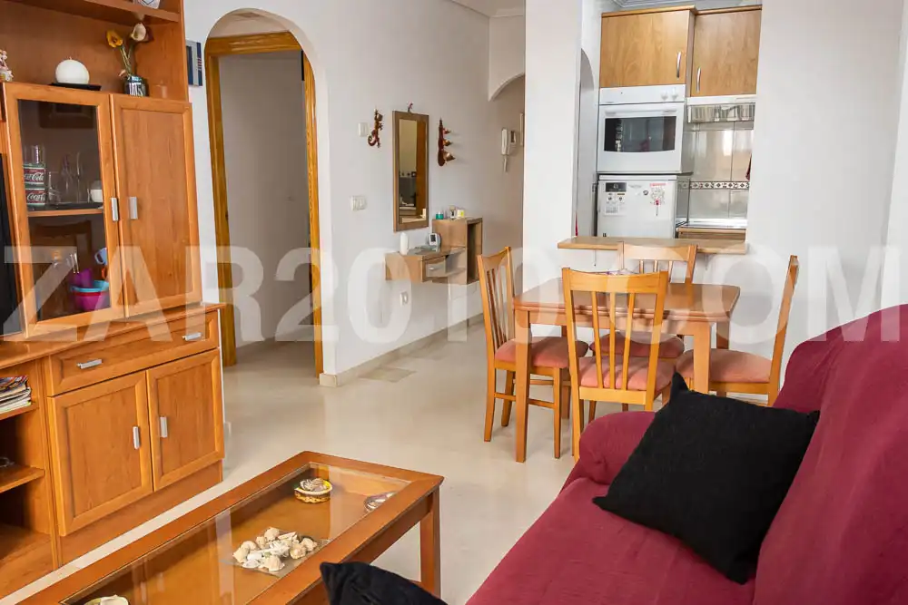 Sala de estar de Piso en venta en Garrucha con Aire acondicionado, Terraza y Amueblado