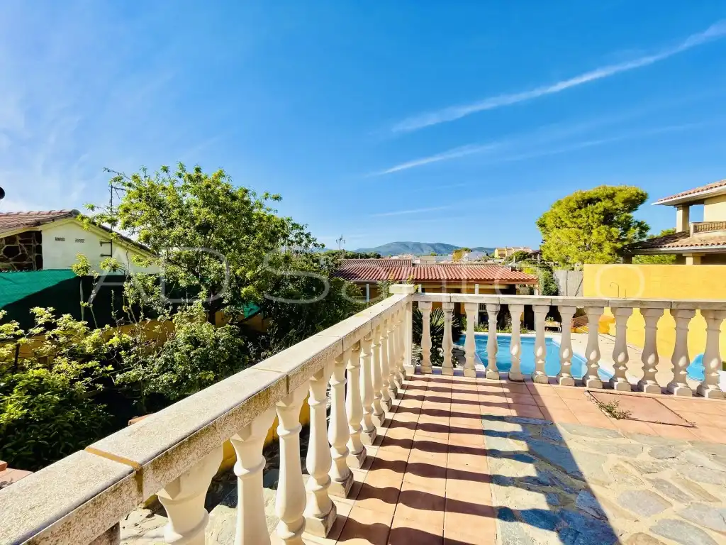 Exterior view of Houses for sale in Sant Pere de Ribes  with Private garden, Terrace and Swimming Pool