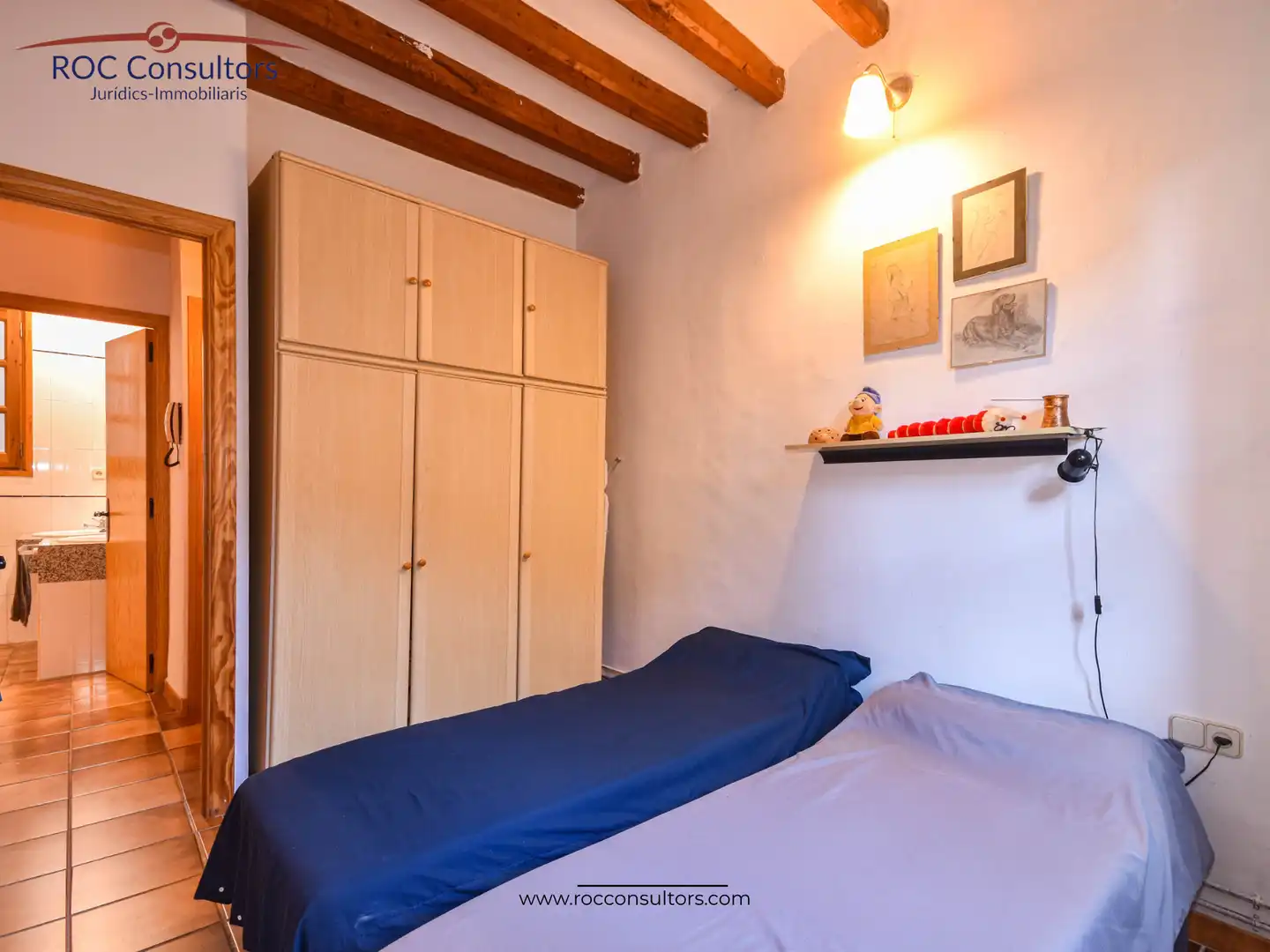 Schlafzimmer von Einfamilien-Reihenhaus zum Verkauf in Berga mit Heizung