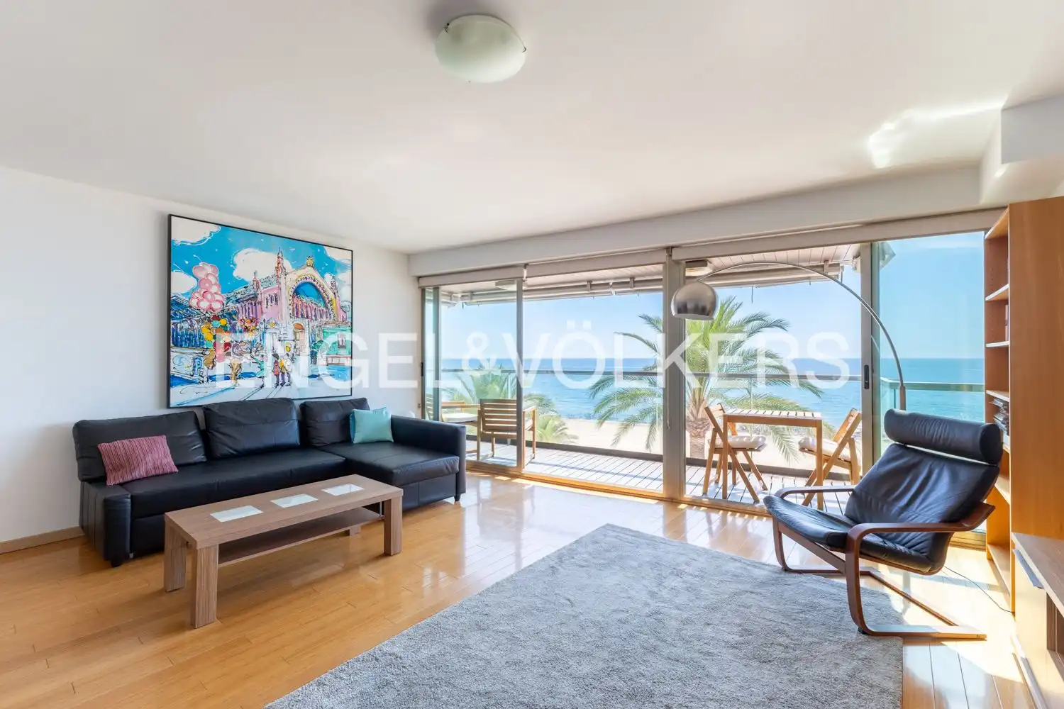 Living room of Flat for sale in Cullera  with Air Conditioner, Heating and Parquet flooring