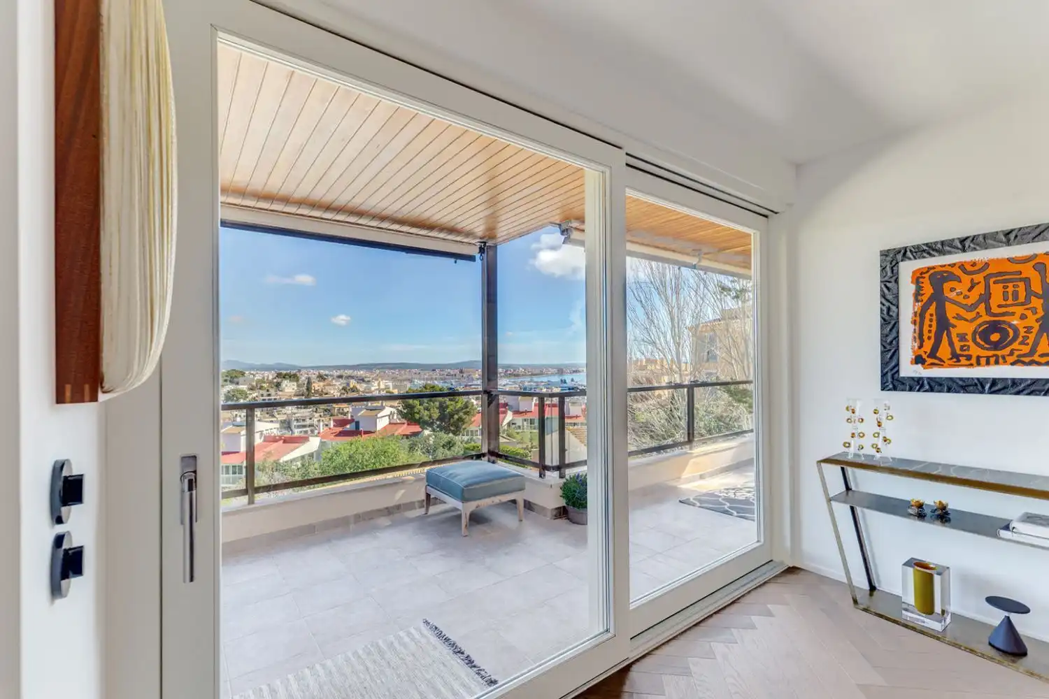 Balcony of Flat for sale in  Palma de Mallorca  with Air Conditioner, Private garden and Parquet flooring