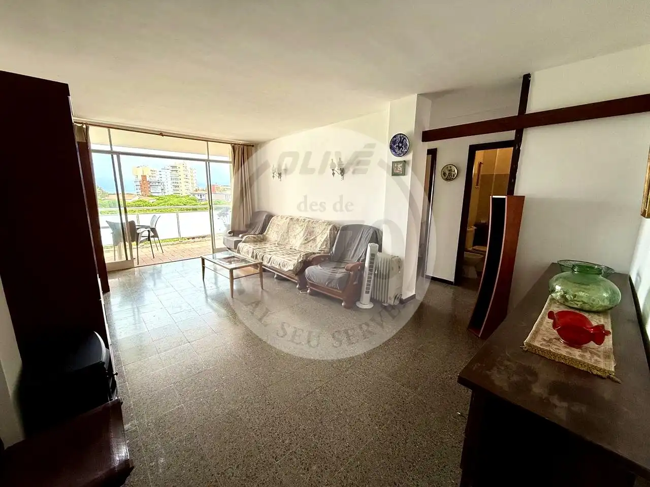 Sala de estar de Piso en venta en Castell d'Aro, Platja d'Aro i s'Agaró con Aire acondicionado, Terraza y Balcón