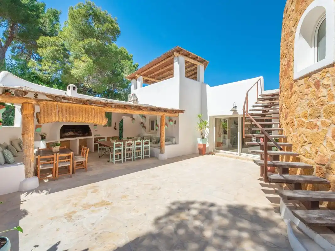 Terrace of Houses for sale in Sant Josep de sa Talaia  with Air Conditioner, Heating and Private garden