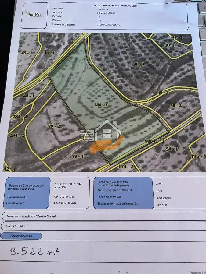 Lands and plots for sale in Vélez-Blanco, imagen 5