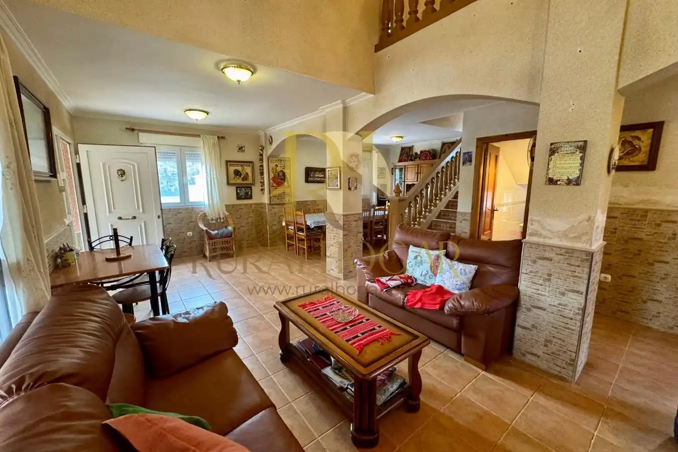 Living room of Houses for sale in Molina de Aragón  with Private garden, Parquet flooring and Storage room