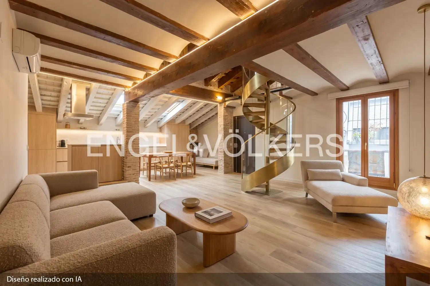 Sala de estar de Dúplex en venta en Valencia con Aire acondicionado, Calefacción y Balcón