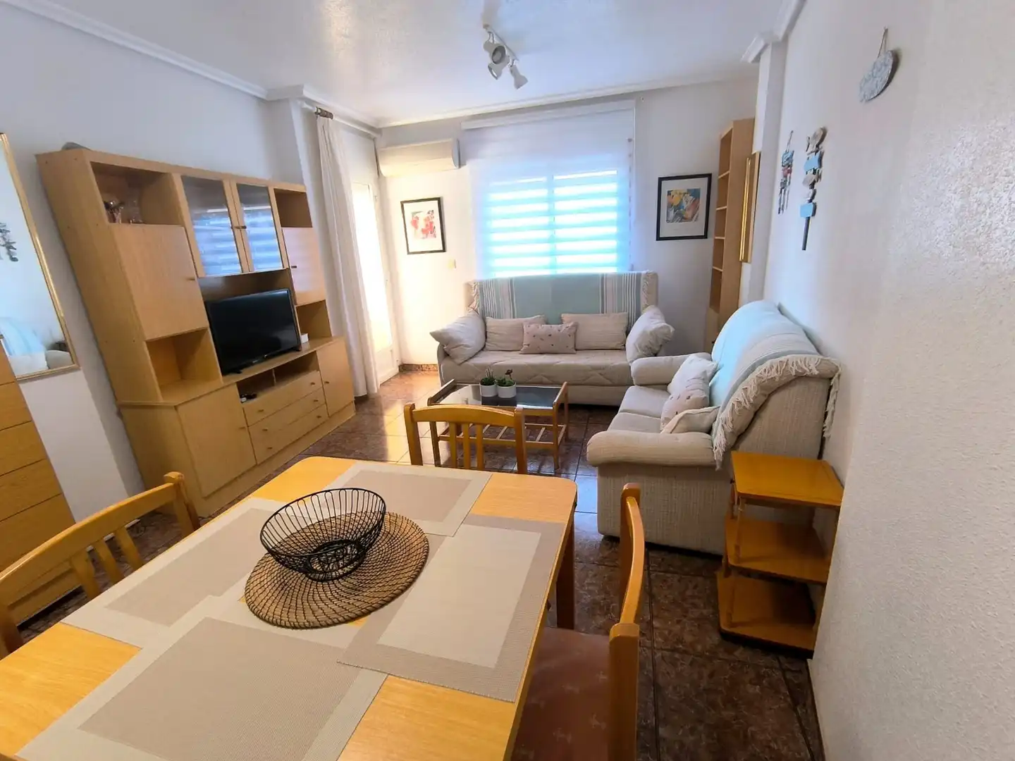 Wohnzimmer von Wohnungen zur Miete in San Javier mit Klimaanlage, Heizung und Terrasse