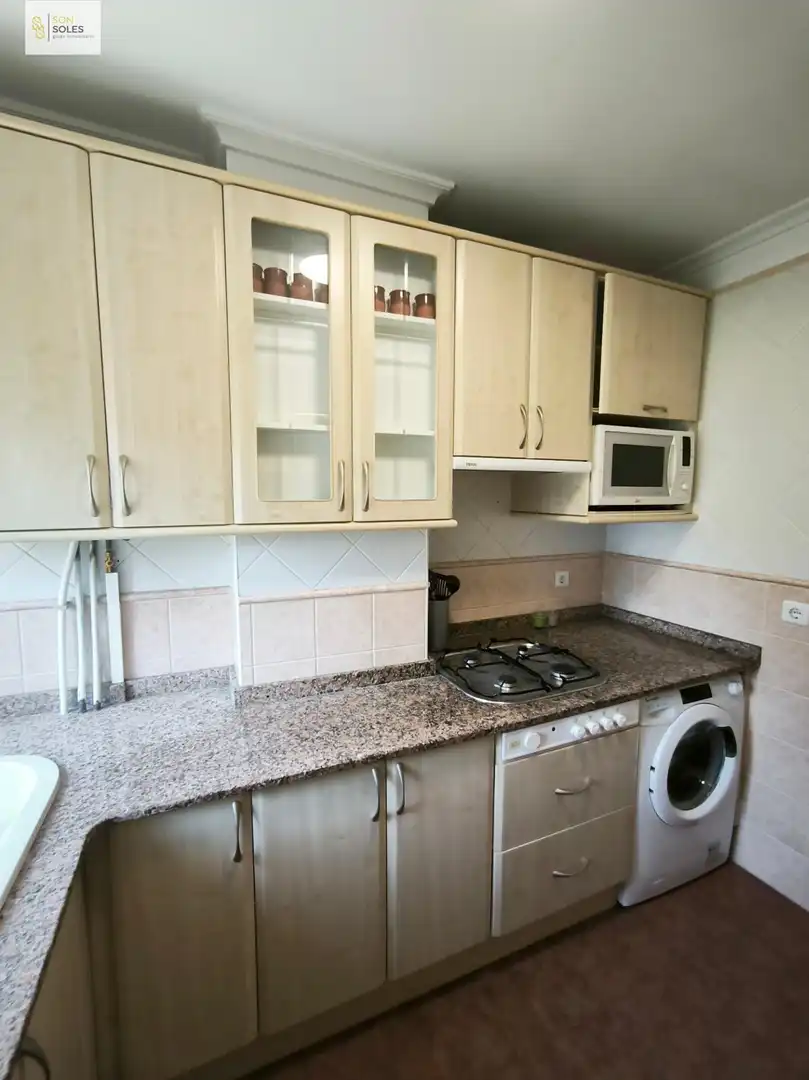 Küche von Wohnung zur Miete in Santander mit Heizung, Parkett und Möbliert