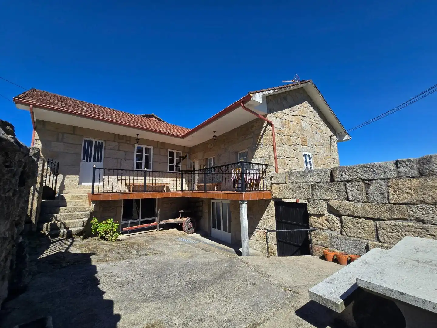 Vista exterior de Casa o chalet en venta en Campo Lameiro con Jardín privado, Terraza y Balcón