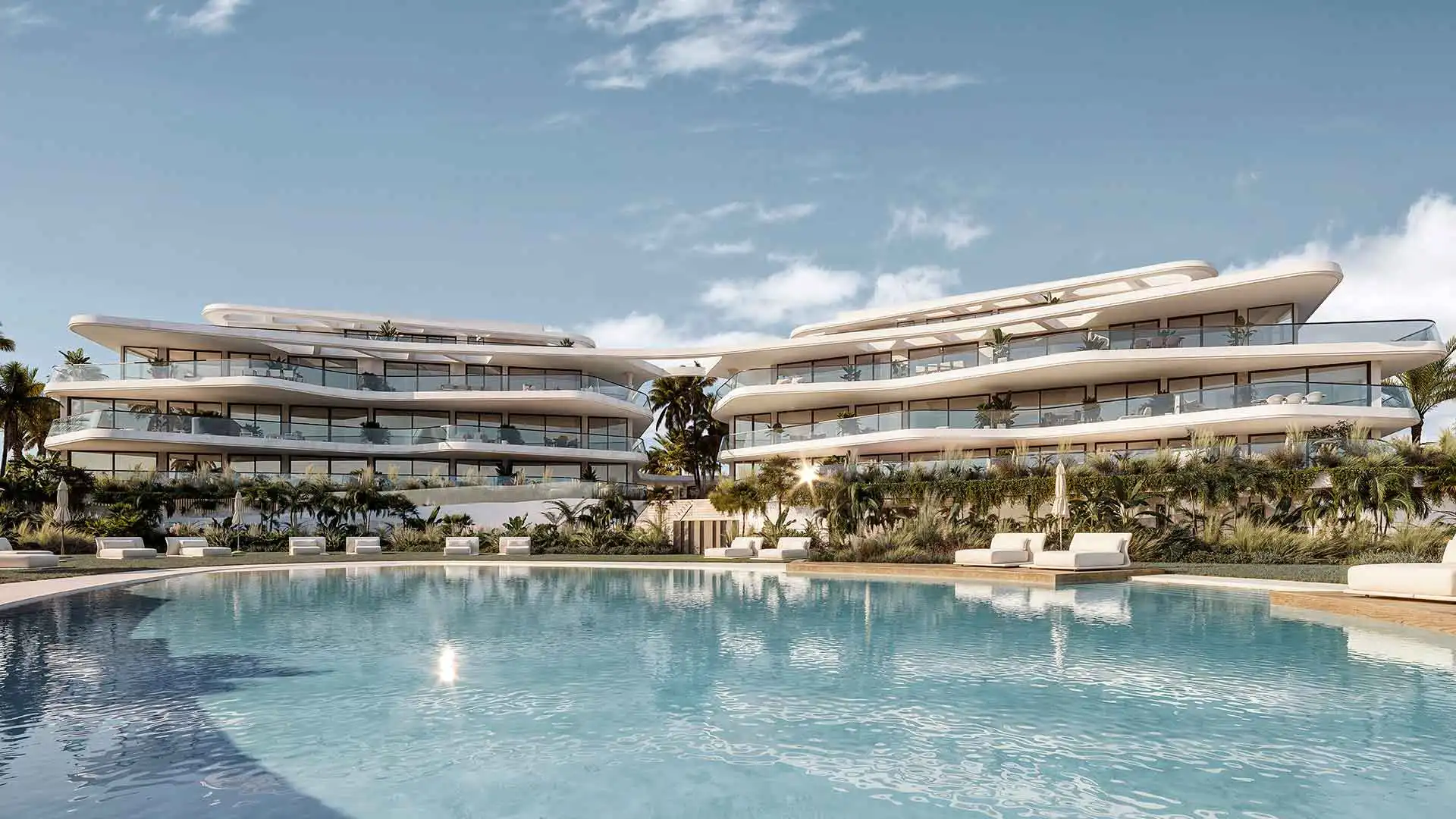 Swimming pool of Apartments for sale in Benamara - Atalaya