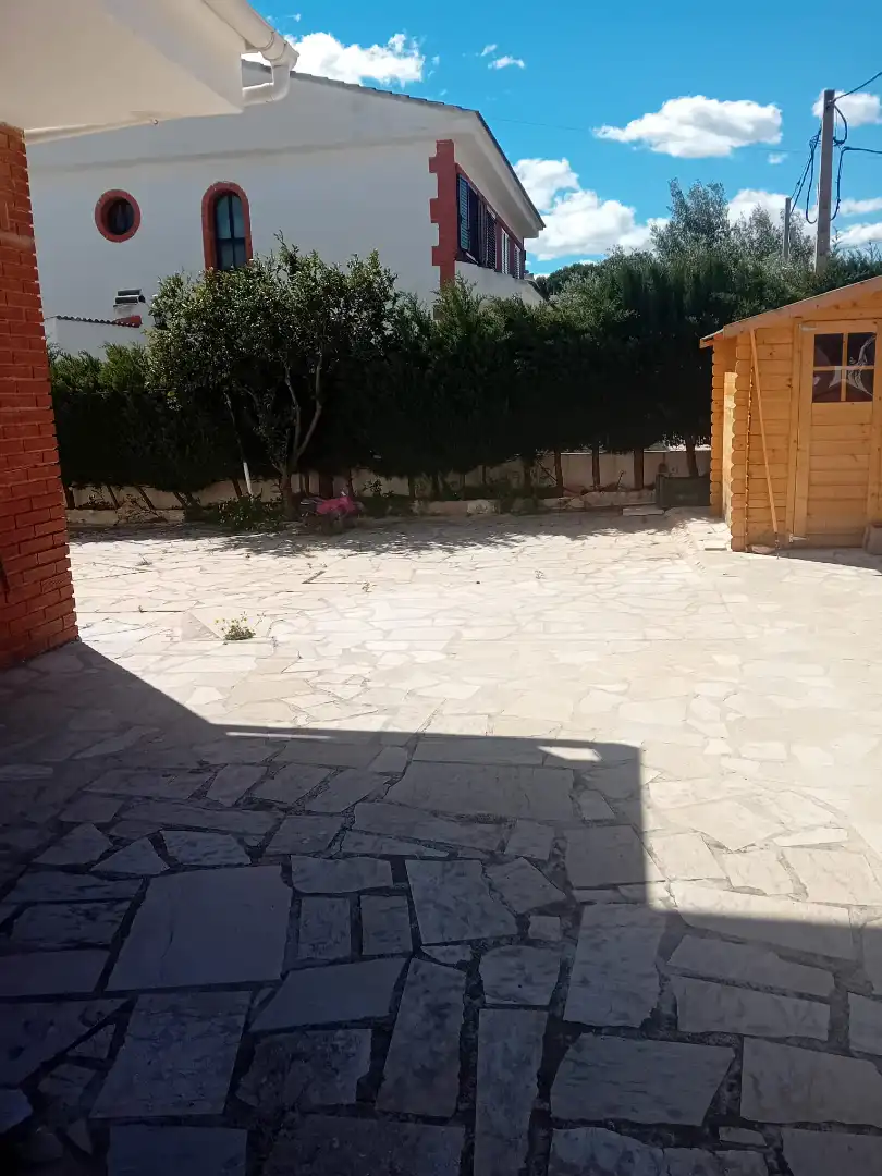 Terrasse von Einfamilien-Reihenhaus zum Verkauf in L'Ametlla de Mar  mit Klimaanlage, Terrasse und Schwimmbad