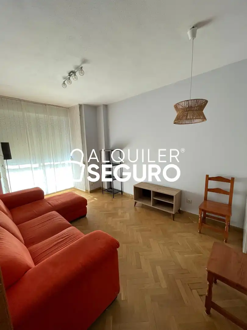 Sala d'estar de Pis de lloguer en Madrid amb Aire condicionat, Calefacció i Moblat