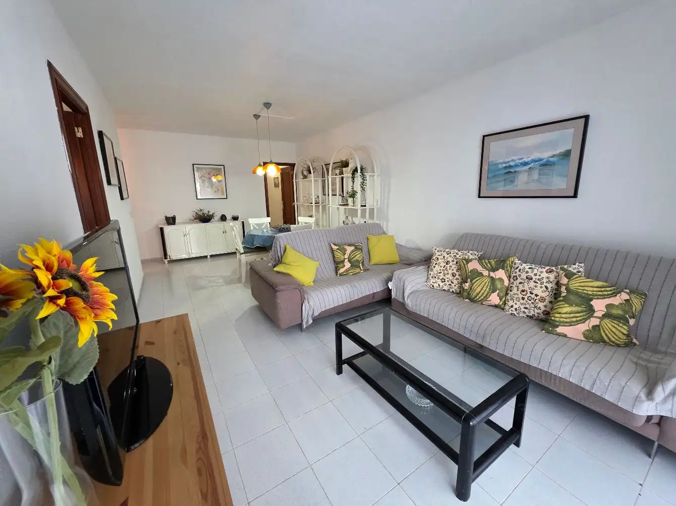 Living room of Apartments for sale in La Manga del Mar Menor  with Terrace, Furnished and Balcony
