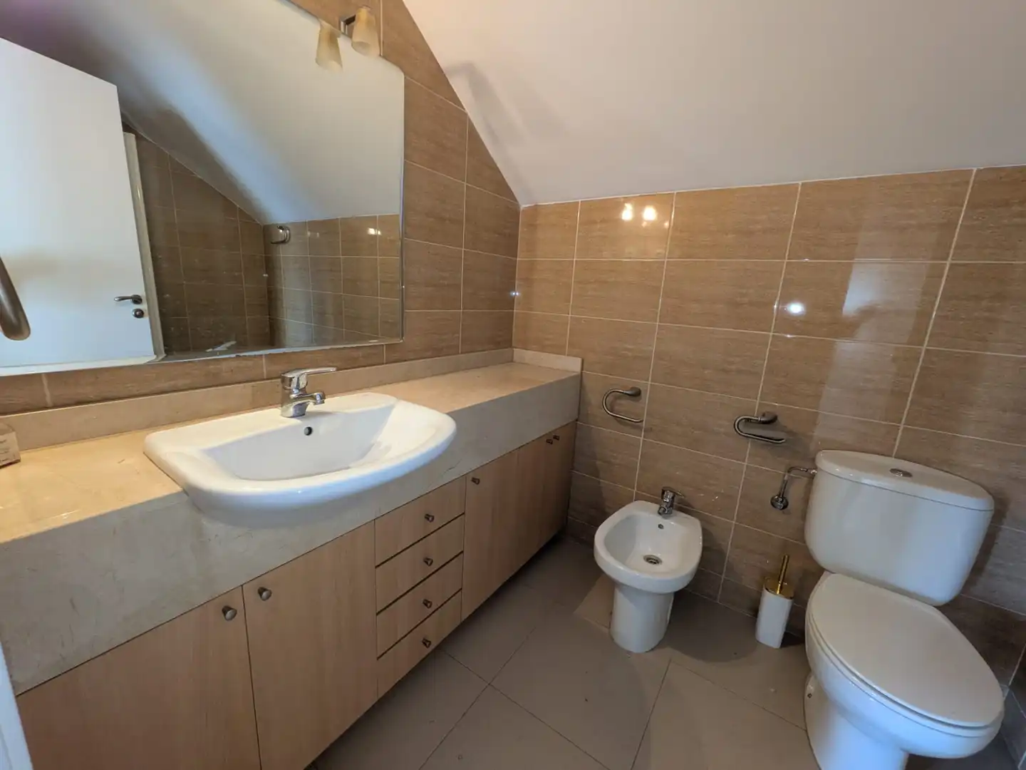 Bathroom of Duplexes for sale in Sant Joan Despí  with Air Conditioner, Parquet flooring and Terrace