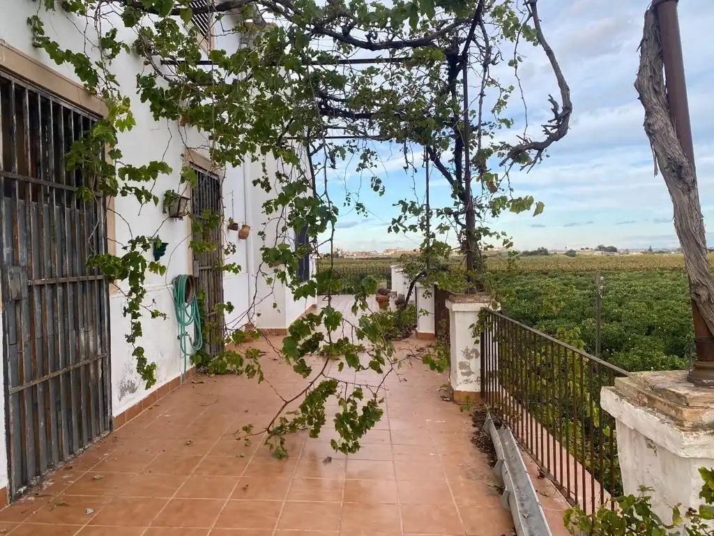Terraza de Finca rústica en venta en Benifaió con Jardín privado, Terraza y Trastero