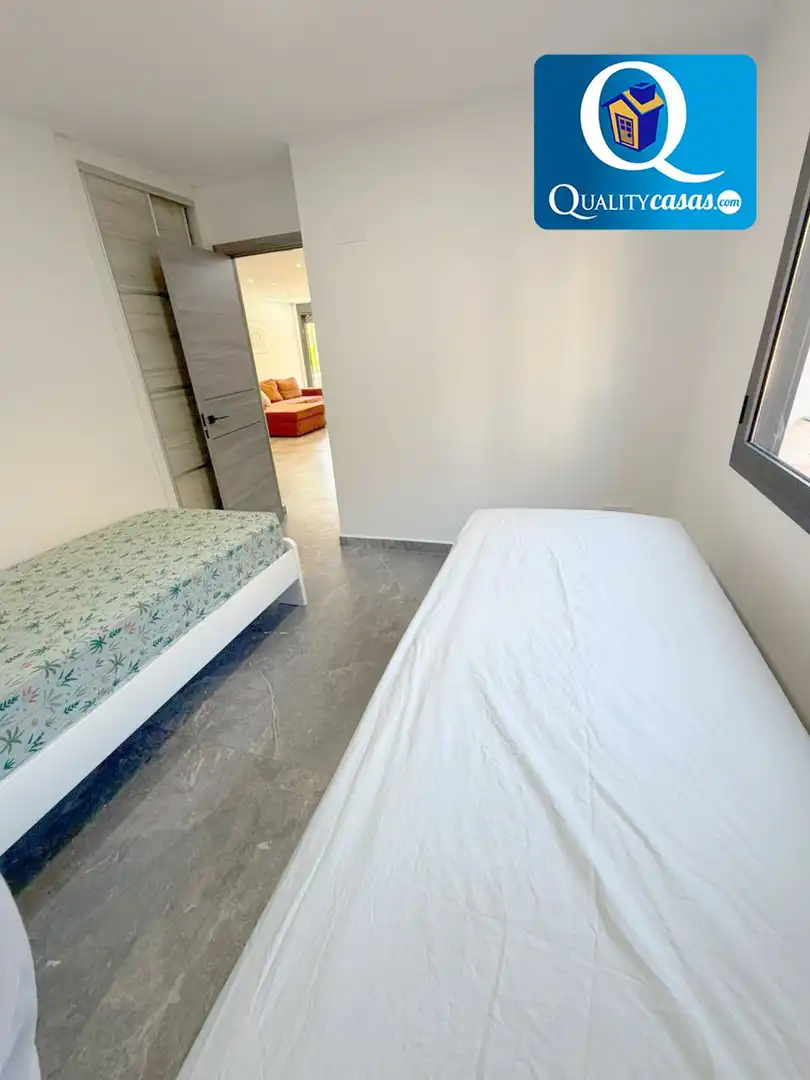 Schlafzimmer von Wohnung zur Miete in Mutxamel mit Klimaanlage, Terrasse und Gemeinschaftspool