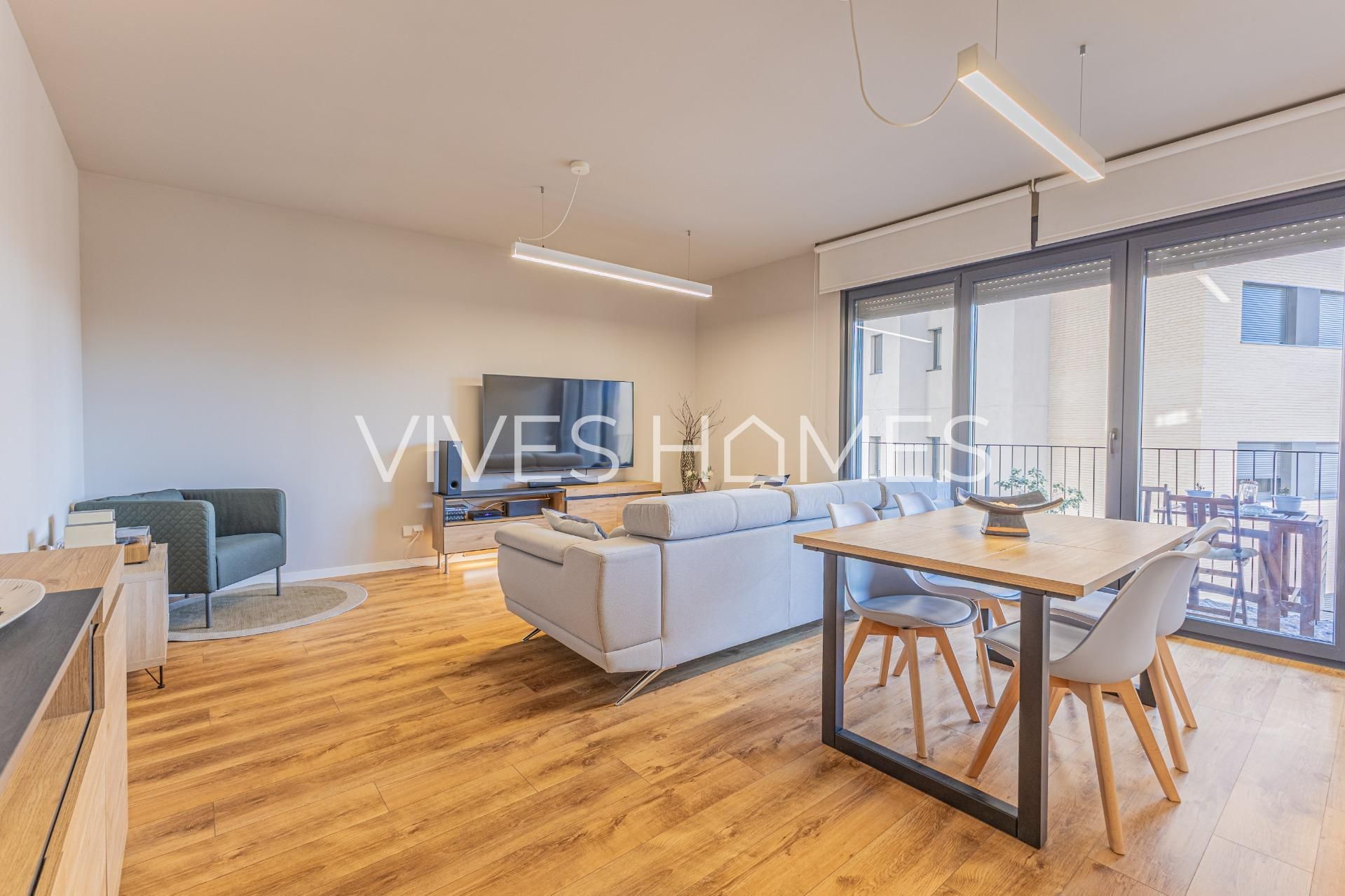 Living room of Flat for sale in Arenys de Mar  with Air Conditioner, Terrace and Storage room