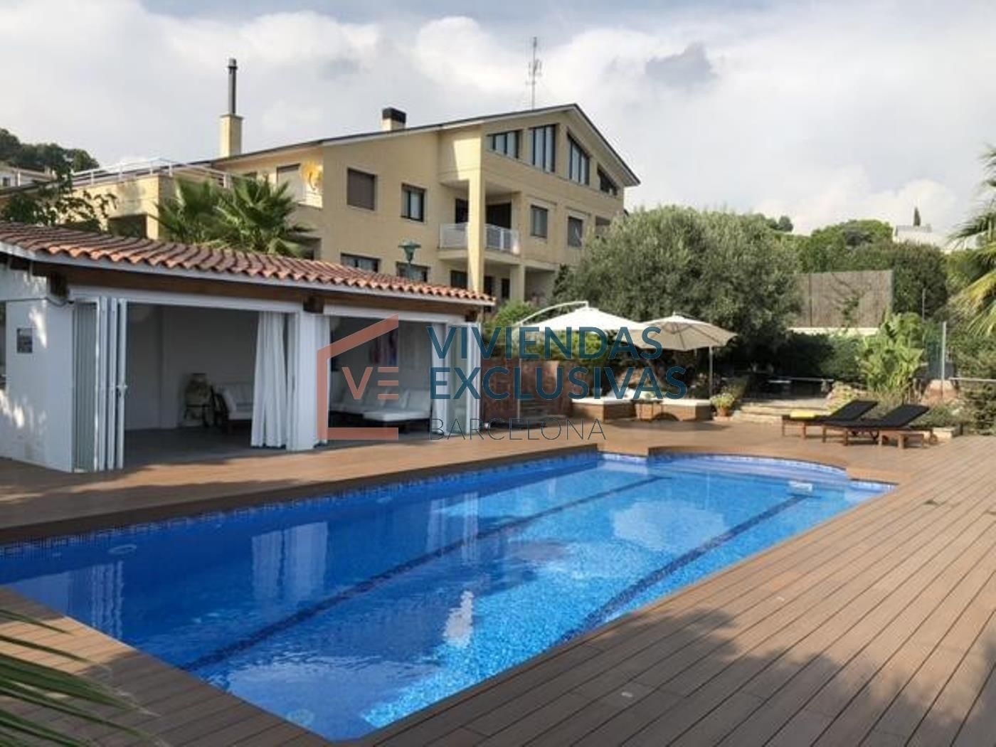 Swimming pool of Single-family semi-detached for sale in Sant Feliu de Codines  with Air Conditioner, Heating and Private garden