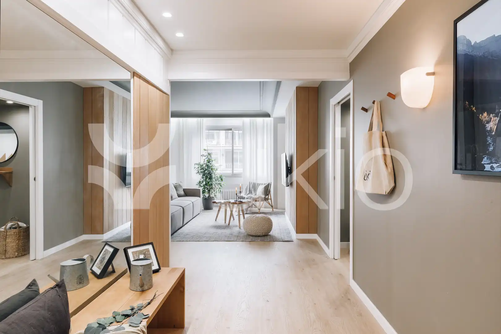 Sala d'estar de Apartament de lloguer en Barcelona amb Aire condicionat, Calefacció i Moblat