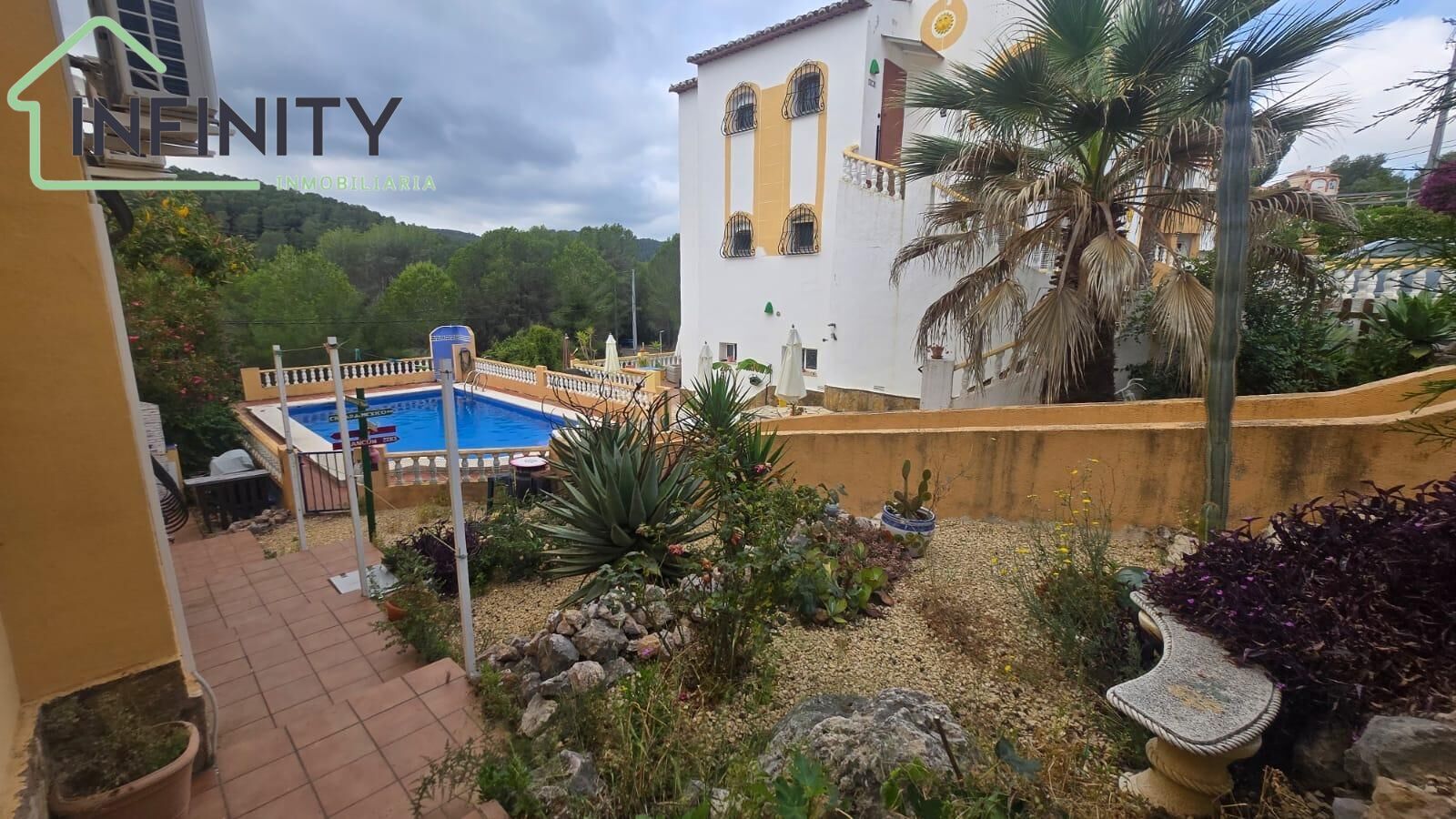 Exterior view of House or chalet for sale in La Font d'En Carròs  with Air Conditioner, Private garden and Terrace