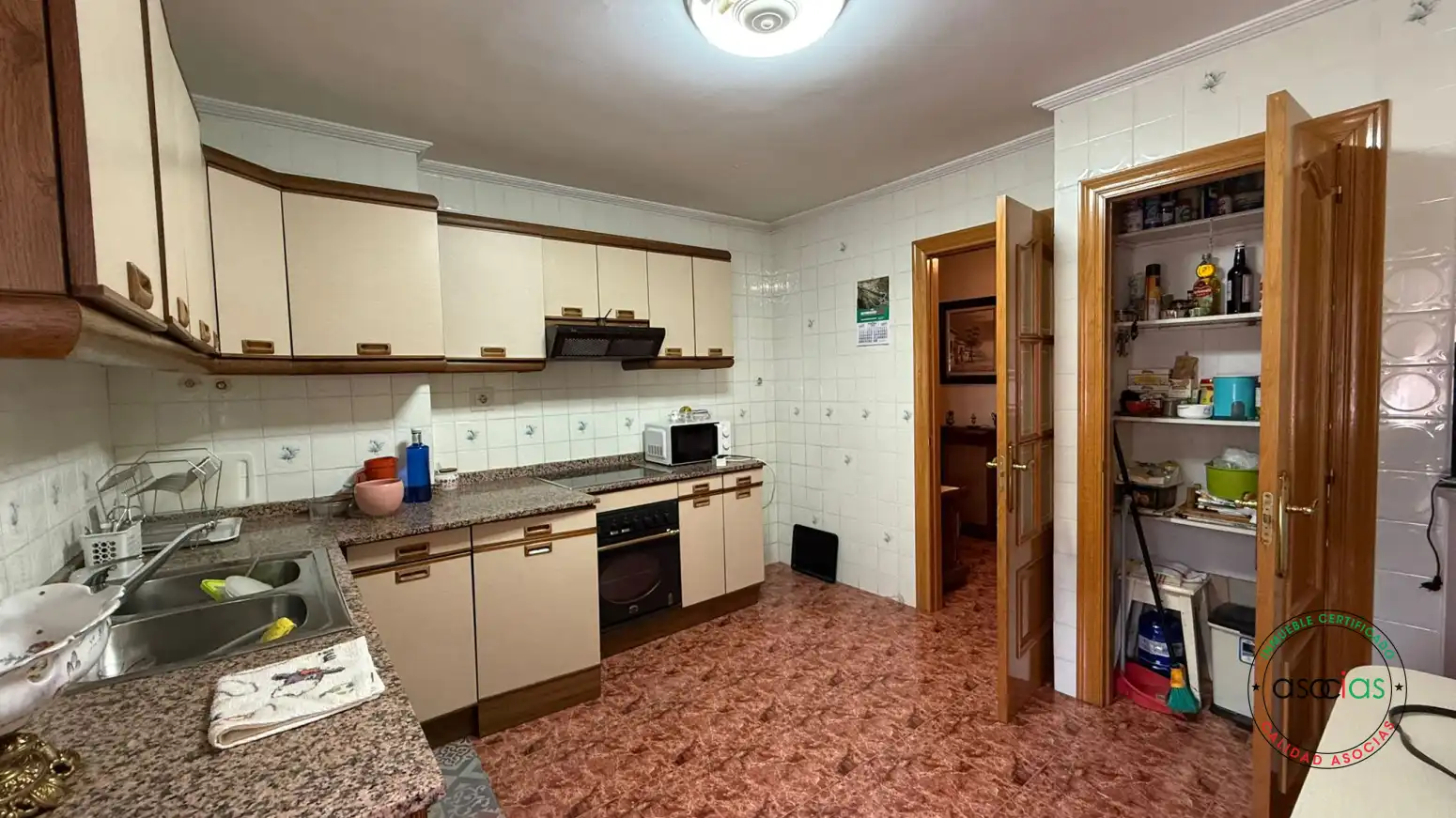 Kitchen of Flat for sale in Aller  with Heating, Parquet flooring and Storage room